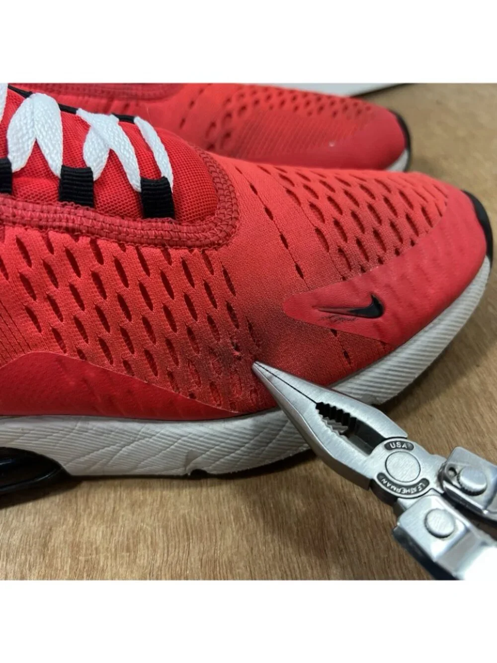 Nike Air Max 270 Red Orbit Men 8.5 Athletic Casual Running Sneakers BV6078-600